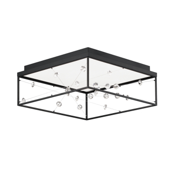 ET2 Entanglement 1-Light LED Flush Mount - CCT Selectable - 120-277V - Black