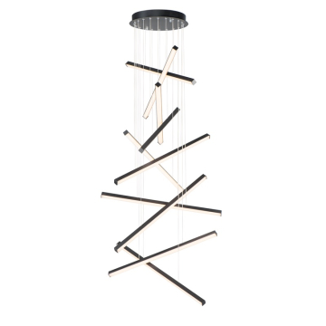 ET2 Hover 10-Light LED Pendant - 3000K - 4,860 Lumens - 120V - Black