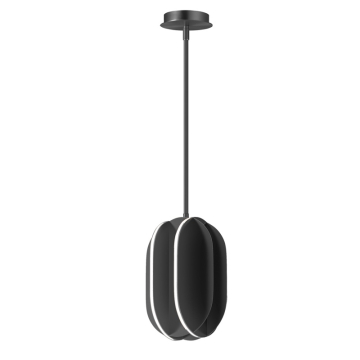 ET2 Interval LED Small Ellipse Pendant - 3000K - 1,300 Lumens - 120V - Black