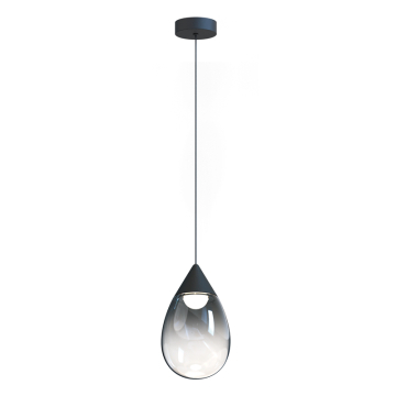 ET2 Dewdrop Large LED Pendant - 3000K - 120-277V - Black