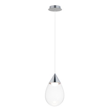 ET2 Dewdrop Large LED Pendant - 3000K - 120-277V - Polished Chrome