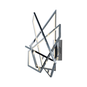ET2 Trapezoid LED Wall Sconce - 3000K - 3,150 Lumens - 120V - Polished Chrome