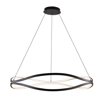 ET2 Curvo 40" LED Double Ring Pendant - 3000K - 120-277V - Black