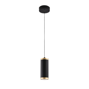 ET2 Cuff 1-Light LED Pendant - 3000K - 120-277V - Black / Gold