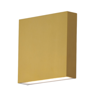 ET2 Brik 7" LED Outdoor Wall Sconce - 3000K - 120V - Natural Aged Brass