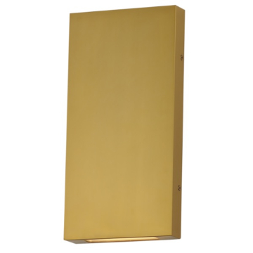 ET2 Brik 14" LED Wall Sconce - 3000K - 120V - Natural Aged Brass