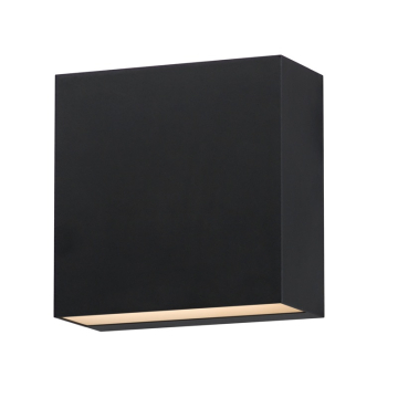ET2 Cubed LED Outdoor Wall Sconce - Up + Down Light - 3000K - 650 Lumens - 120-277V - Black