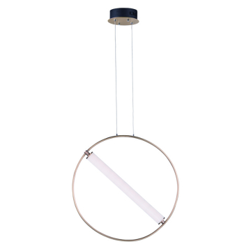 ET2 Flare 24" LED Pendant - 3000K - 1,090 Lumens - 120V - Black / Soft Gold