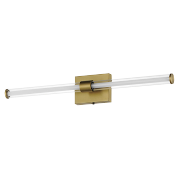 ET2 Fuse 30" LED Vanity Light - CCT Selectable - 120V - Natural Aged Brass