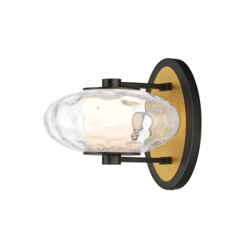 ET2 Amulet 1-Light LED Wall Sconce - 3000K - 120V - Black / Natural Aged Brass