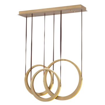 ET2 Tether 3-Light LED Pendant - 3000K - 1,790 Lumens - 120V - Natural Aged Brass