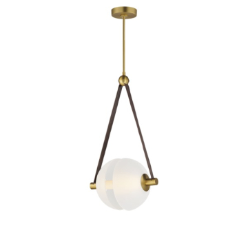 ET2 Dispatch 17" LED Pendant - 3000K - 120-277V - Natural Aged Brass