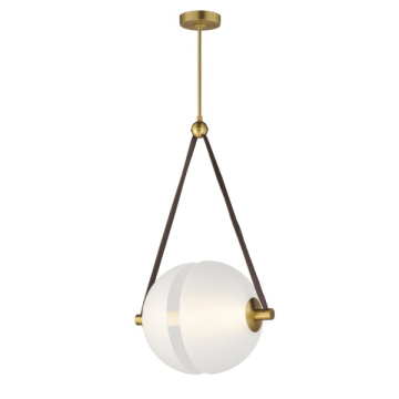 ET2 Dispatch 21" LED Pendant - 3000K - 120-277V - Natural Aged Brass
