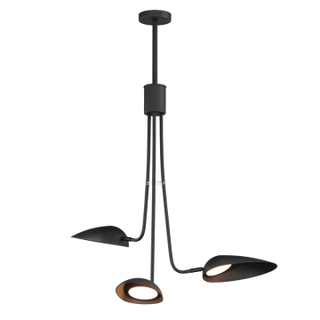 ET2 Marsh 3-Light LED Pendant - 3000K - 120V - Black