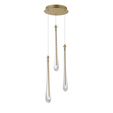 ET2 Stillo 3-Light LED Pendant - 3000K - 450 Lumens - 120V - Gold