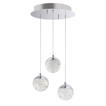 ET2 Orb II 3-Light LED Pendant - 3000K - 1,050 Lumens - 120V - Polished Chrome