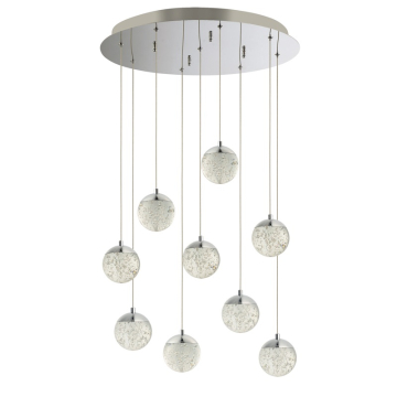 ET2 Orb II 9-Light LED Pendant - 3000K - 3,150 Lumens - 120V - Polished Chrome