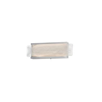 ET2 Celine 16" LED Bath Vanity - 560 Lumens - CCT Selectable - 120-277V - Satin Nickel - White Spiral Glass