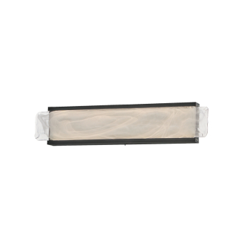 ET2 Celine 24" LED Bath Vanity - 920 Lumens - CCT Selectable - 120-277V - Black - White Spiral Glass