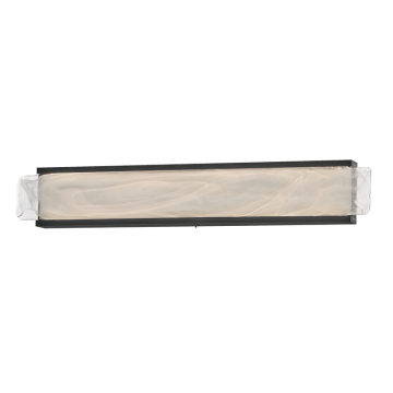 ET2 Celine 32" LED Bath Vanity - 1,327 Lumens - CCT Selectable - 120-277V - Black - White Spiral Glass
