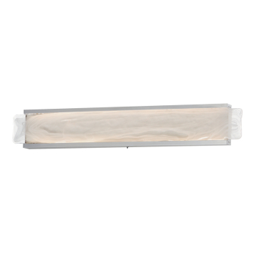 ET2 Celine 32" LED Bath Vanity - 1,327 Lumens - CCT Selectable - 120-277V - Satin Nickel - White Spiral Glass
