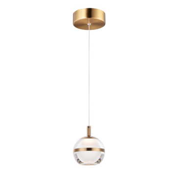 ET2 Swank LED Pendant - 3000K - 360 Lumens - 120V - Natural Aged Brass