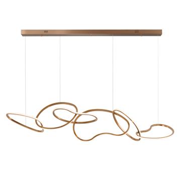 ET2 Unity 6-Light LED Pendant - 3000K - 120-277V - Brushed Champagne