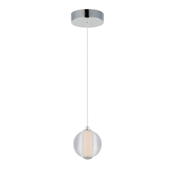 ET2 Rhythm 1-Light LED Pendant - 3000K - 120-277V - Polished Chrome