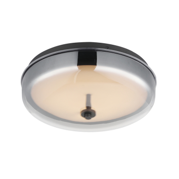 ET2 Voto LED Flush Mount - 780 Lumens - 16W - 3000K - 120V - Gunmetal - Graduating Smoke Glass