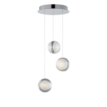 ET2 Pulse 3-Light LED Pendant - 3000K - 120-277V - Polished Chrome