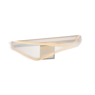 ET2 Manta 24" LED Bath Vanity - 900 Lumens - 20W - 3000K - 120-277V - Polished Chrome - Clear Ribbed Glass