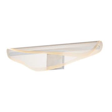 ET2 Manta 30" LED Bath Vanity - 1,300 Lumens - 30W - 3000K - 120-277V - Polished Chrome - Clear Ribbed Glass