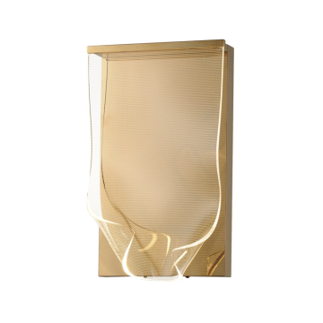 ET2 Rinkle LED Wall Sconce - 3000K - 210 Lumens - 120V - French Gold