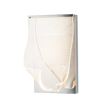 ET2 Rinkle LED Wall Sconce - 3000K - 210 Lumens - 120V - Polished Chrome