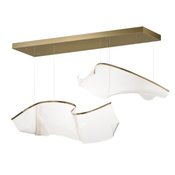 ET2 Rinkle Modular 2-Light LED Pendant - 3000K - 120-277V - French Gold