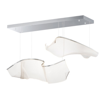 ET2 Rinkle Modular 2-Light LED Pendant - 3000K - 120-277V - Polished Chrome