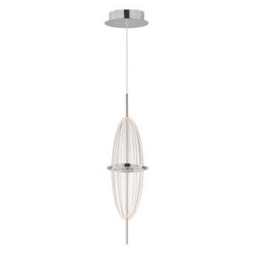 ET2 Quasar LED Mini Pendant - 3000K - 120-277V - Polished Chrome