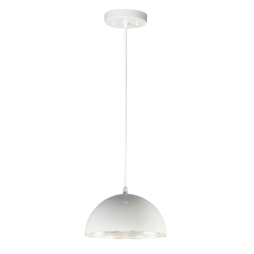 ET2 Hemisphere 14" LED Pendant - 3000K - 480 Lumens - 120V - Gloss White