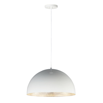 ET2 Hemisphere 24" LED Pendant - 3000K - 960 Lumens - 120-277V - Gloss White