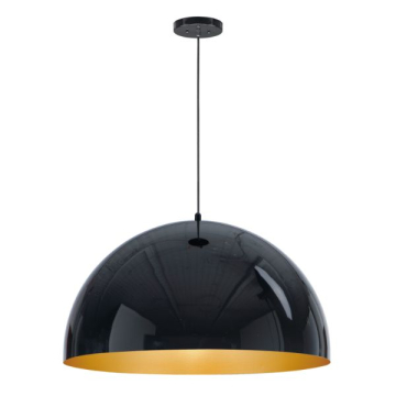 ET2 Hemisphere 31" LED Pendant - 3000K - 120-277V - Gloss Black / Gold