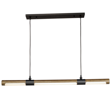 ET2 Rollo LED Linear Pendant - 3000K - 1,400 Lumens - 120V - Antique Pecan / Black