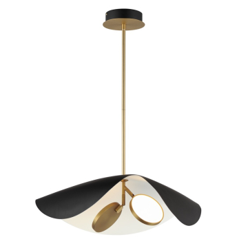 ET2 Carmen 24" LED Pendant - 3000K - 720 Lumens - 120-277V - Black / Gold