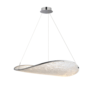 ET2 Moonscapes Single LED Pendant - 960 Lumens - 3000K - 120-277V - Polished Chrome