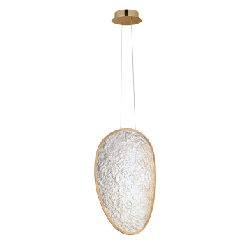 ET2 Moonscapes Single LED Pendant - 1,230 Lumens - 20W - 3000K - 120-277V - Brushed Champagne