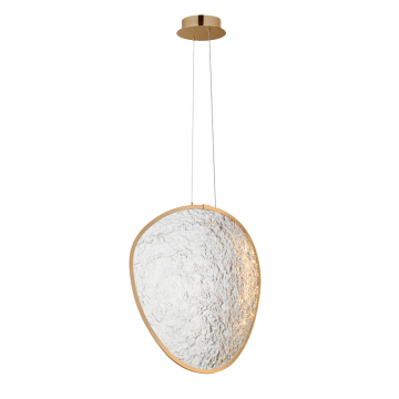 ET2 Moonscapes Single LED Pendant - 1,350 Lumens - 20W - 3000K - 120-277V - Brushed Champagne