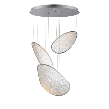 ET2 Moonscapes 3-Light LED Pendant - 2,280 Lumens - 3000K - 120-277V - Polished Chrome