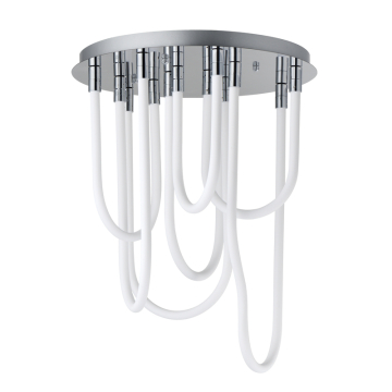 ET2 Soleil 7-Light LED Round Flush Mount - 3,300 Lumens - 3000K - 120-277V - Polished Chrome