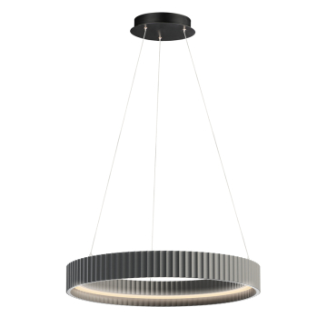 ET2 Souffle 25" LED Ring Pendant - 2,000 Lumens - 33W - 3000K - 120-277V - Gray