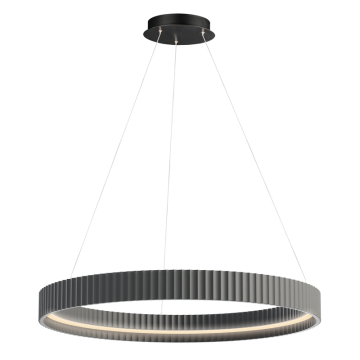 ET2 Souffle 33" LED Ring Pendant - 2,900 Lumens - 41W - 3000K - 120-277V - Gray