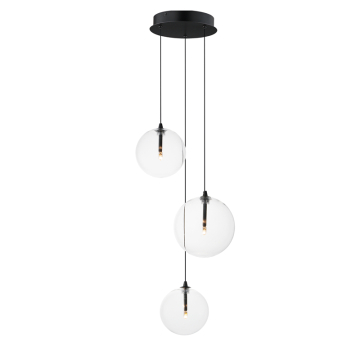 ET2 Global 3-Light LED Pendant - 3000K - 120-277V - Black